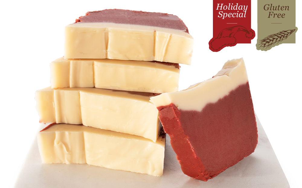 Winter Red Velvet Fudge