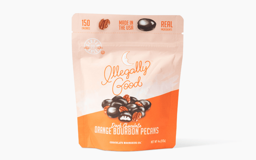 Chocolate Moonshine Chocolates Orange Bourbon Pecans - Snacking Bag