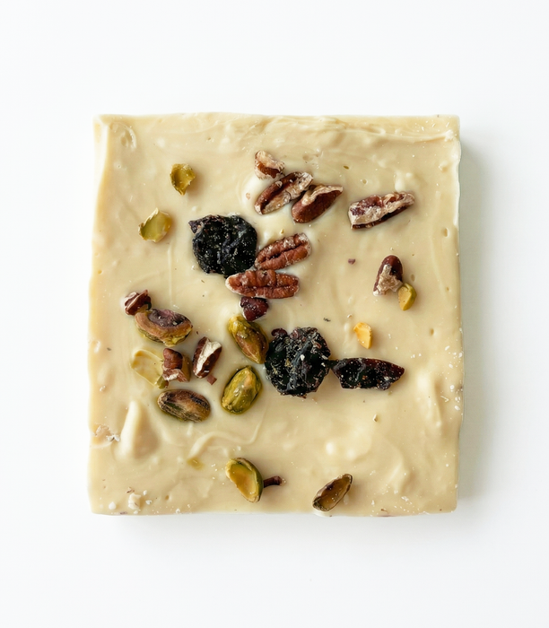 French White Chocolate Fruit N Nut Belgian Bar