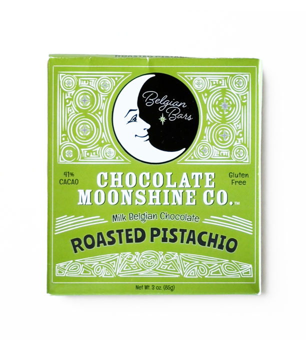 Roasted Pistachio Belgian Bar — Chocolate Moonshine Co.