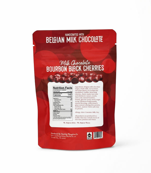 Bourbon Black Cherries - Snacking Bag