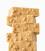 A stack of five slices of Maple Walnut Fudge with visible textured walnut pieces, isolated on a white background.
