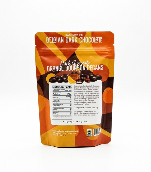 Orange Bourbon Pecans - Snacking Bag
