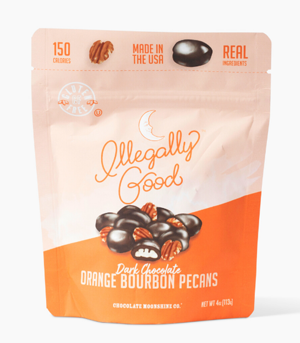 Orange Bourbon Pecans - Snacking Bag