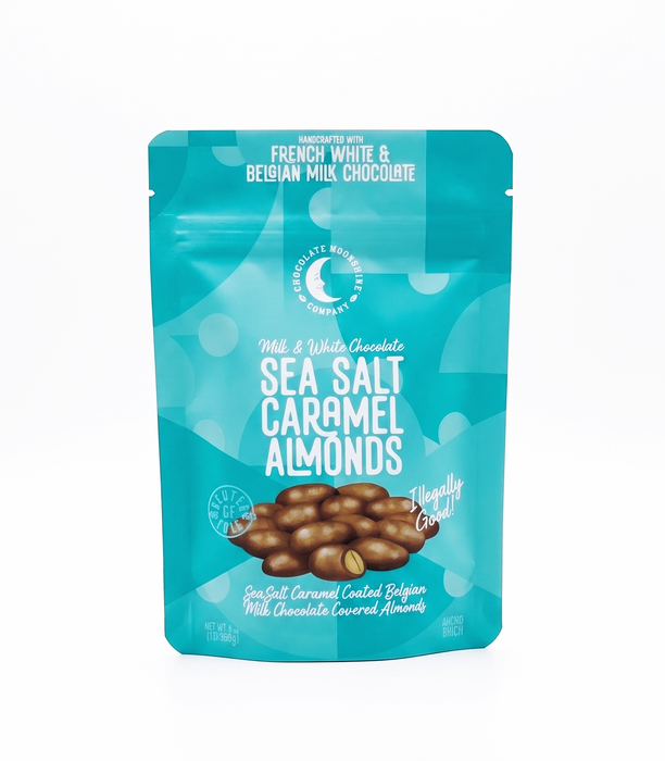 Sea Salt Caramel Almonds - Snacking Bag