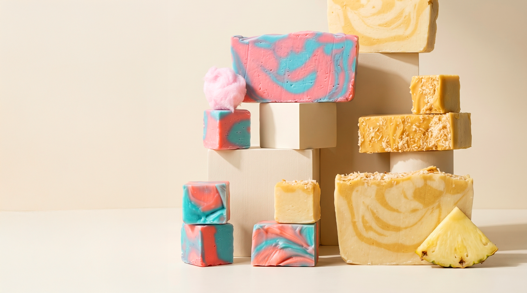 Cotton Candy & Piña Colada Fudge
