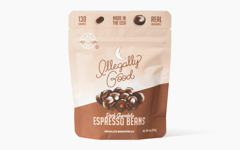 Chocolate Moonshine Chocolates Espresso Beans - Snacking Bag