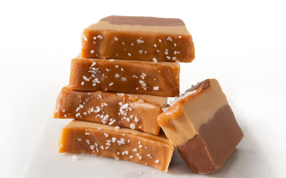 Chocolate Moonshine Fudge Bourbon Sea Salt Caramel Fudge