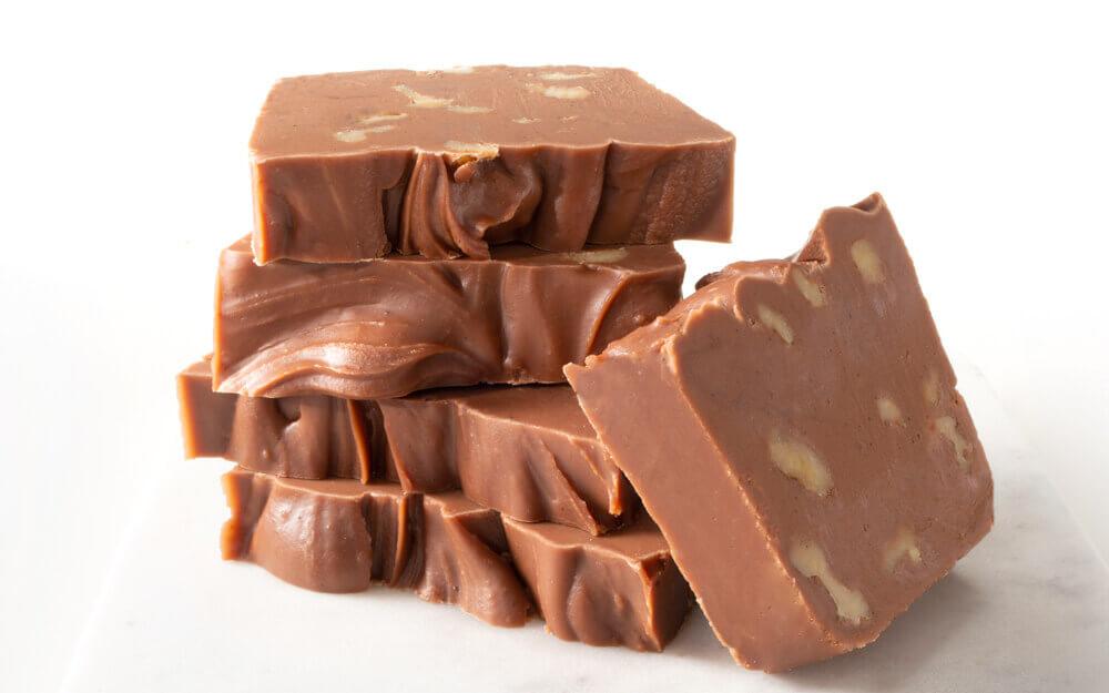 Chocolate Moonshine Fudge Chocolate Walnut Fudge