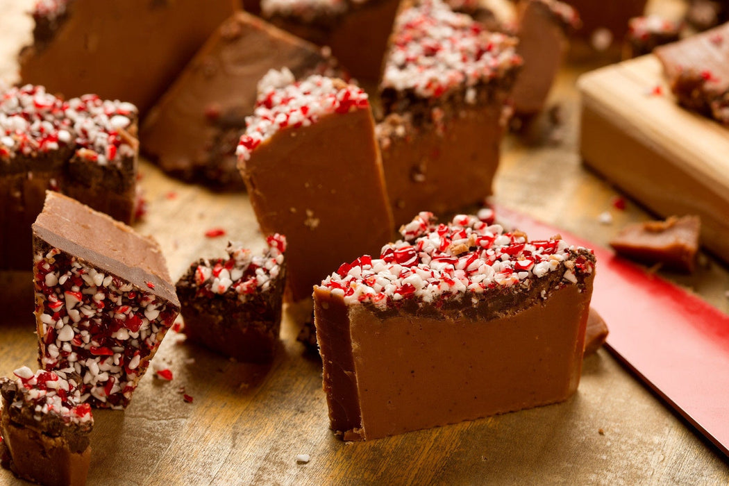 Chocolate Moonshine Fudge Peppermint Crunch Fudge
