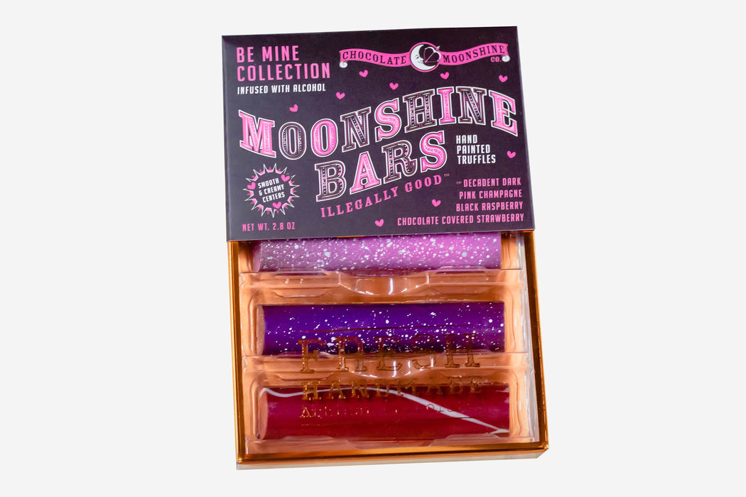 Chocolate Moonshine Moonshine Bars 4 pack 4pk "Be Mine" Truffle Collection