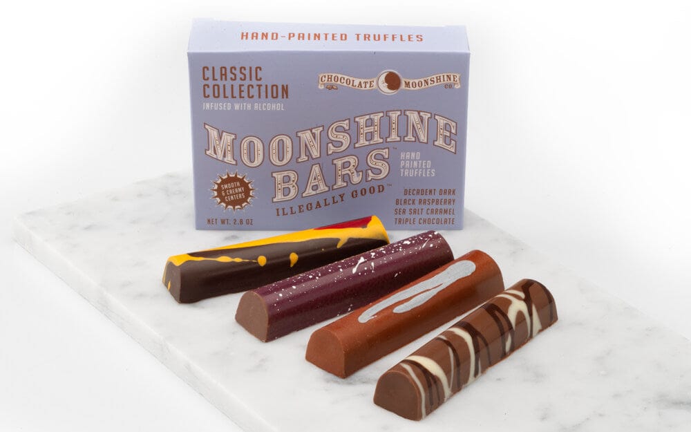 Chocolate Moonshine Moonshine Bars 4 pack 4pk Original Classics Truffle Collection